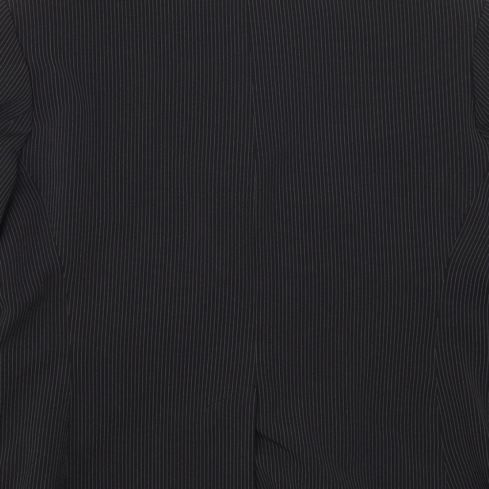 Atmosphere Womens Black Striped  Jacket Suit Jacket Size 14