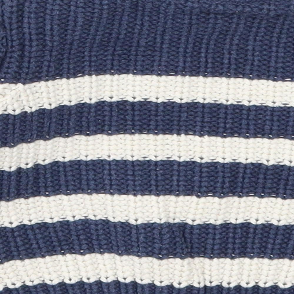 Mothercare Baby Blue Striped Knit Pullover Jumper Size 3-6 Months