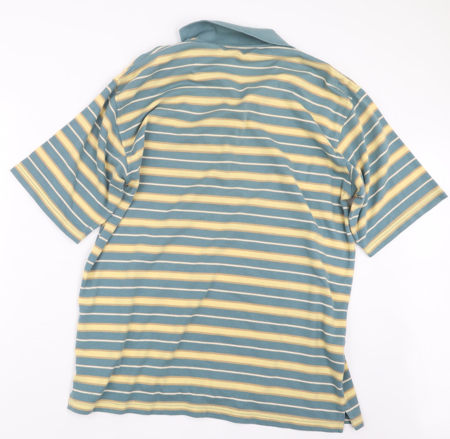 Berkertex Mens Green Striped   Polo Size L