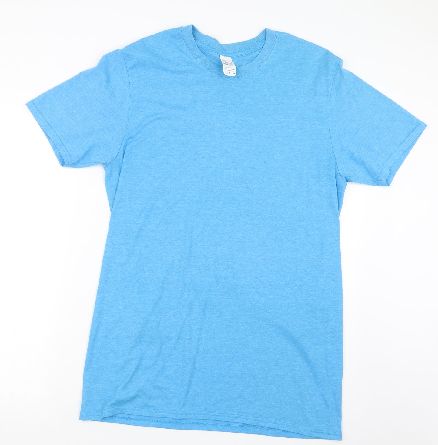 Gildan Mens Blue    T-Shirt Size L