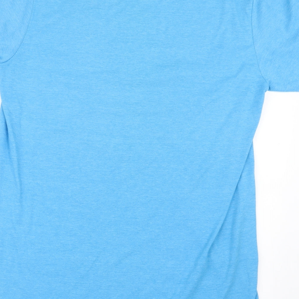 Gildan Mens Blue    T-Shirt Size L