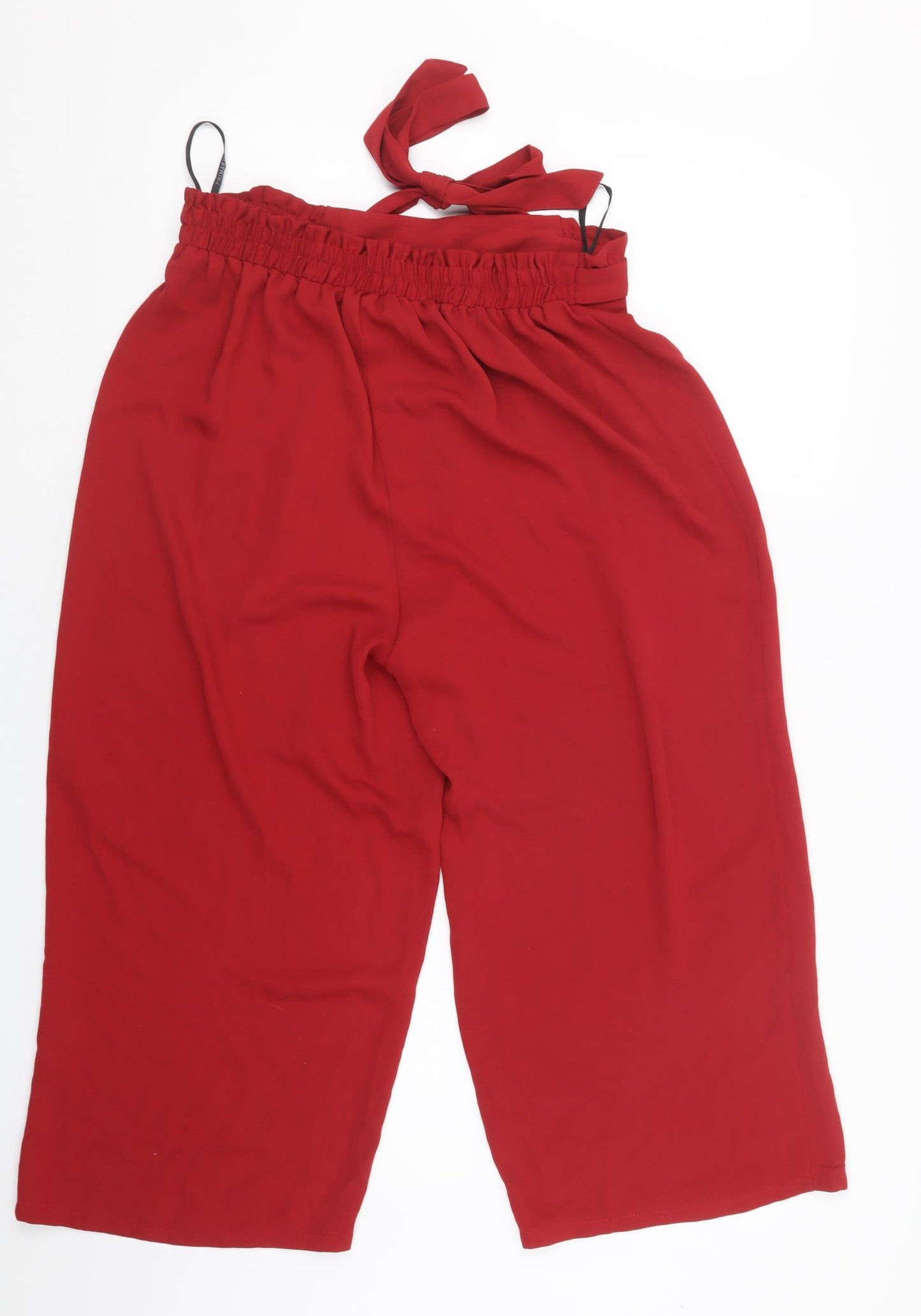 Primark Womens Red   Cropped Trousers Size 12 L20 in