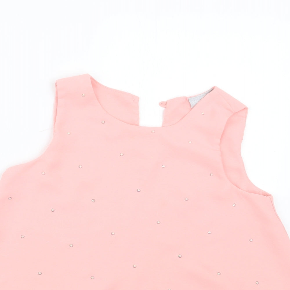 Matalan Girls Pink   Basic Blouse Size 8 Years
