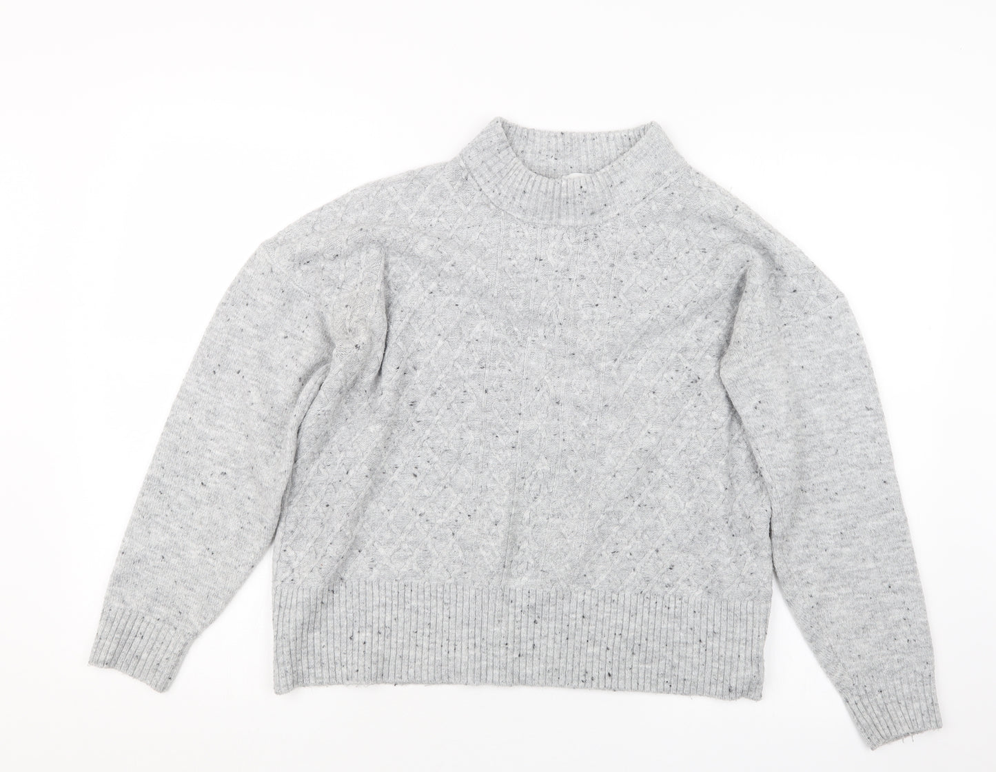 Warehouse Womens Grey  Knit Pullover Jumper Size 10