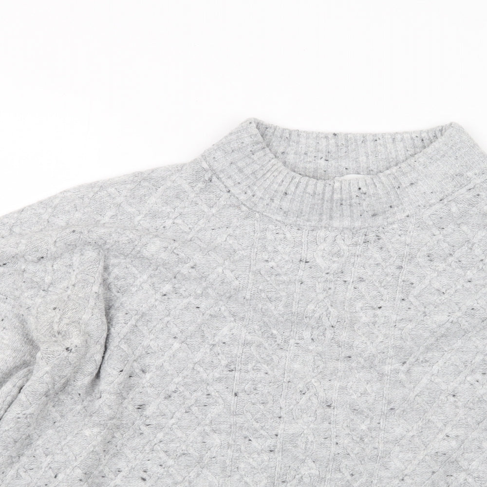 Warehouse Womens Grey  Knit Pullover Jumper Size 10