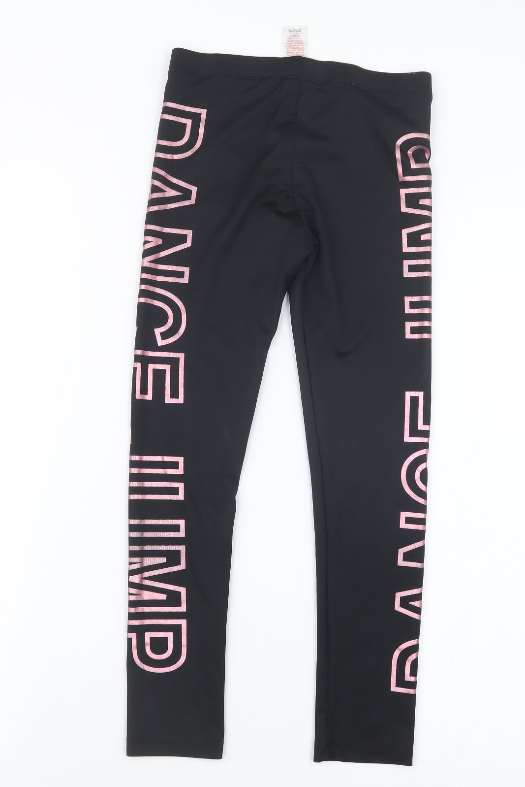 F&F Girls Black   Capri Trousers Size 8-9 Years