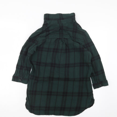 Nutmeg Womens Green Check  Basic T-Shirt Size 8