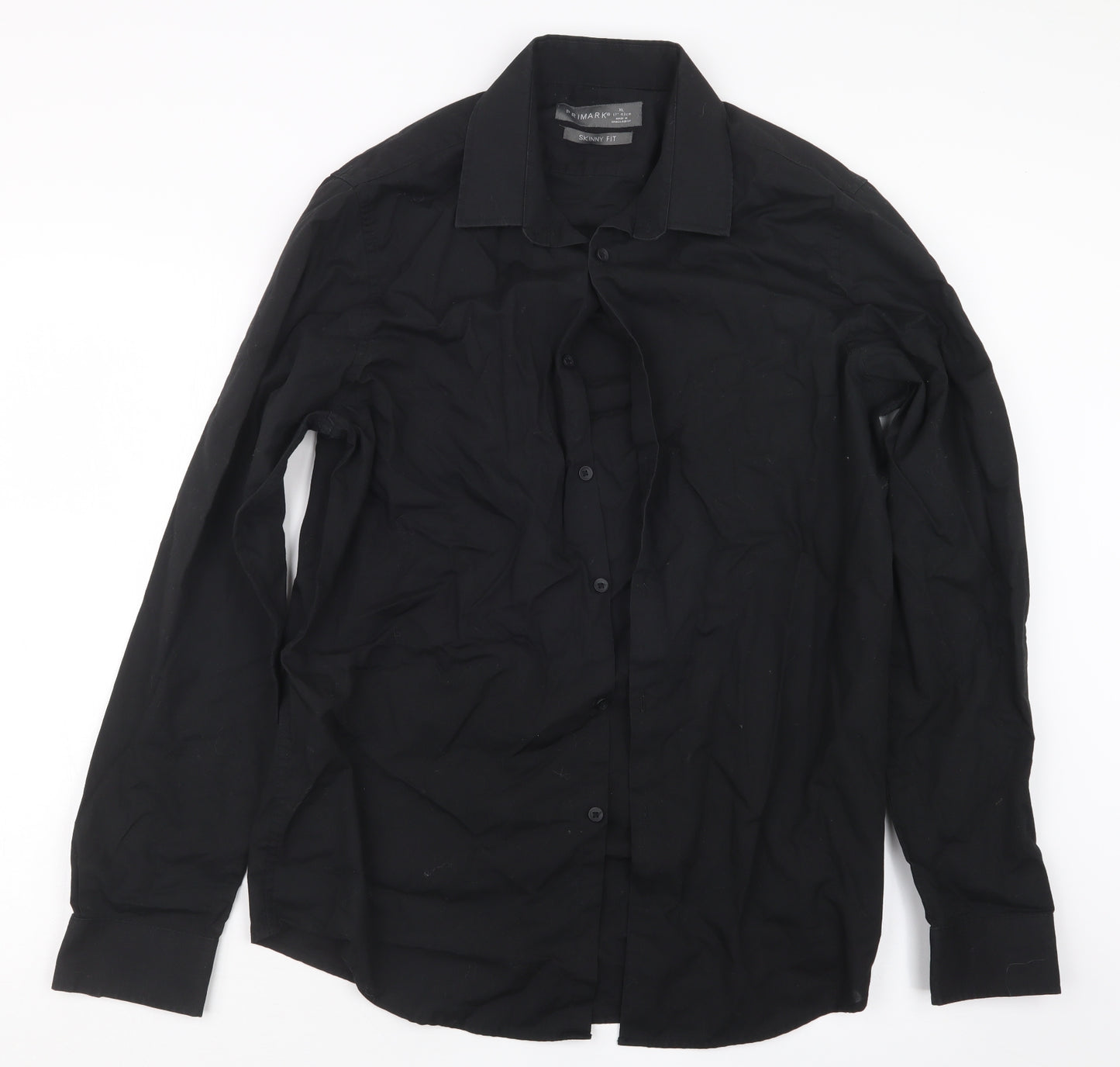 Primark Mens Black    Button-Up Size XL