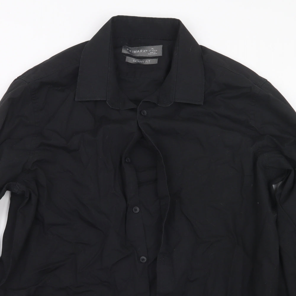 Primark Mens Black    Button-Up Size XL