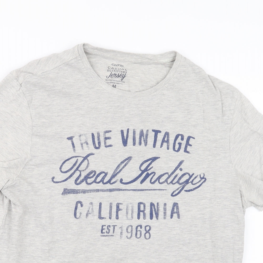 George Mens Grey    T-Shirt Size M