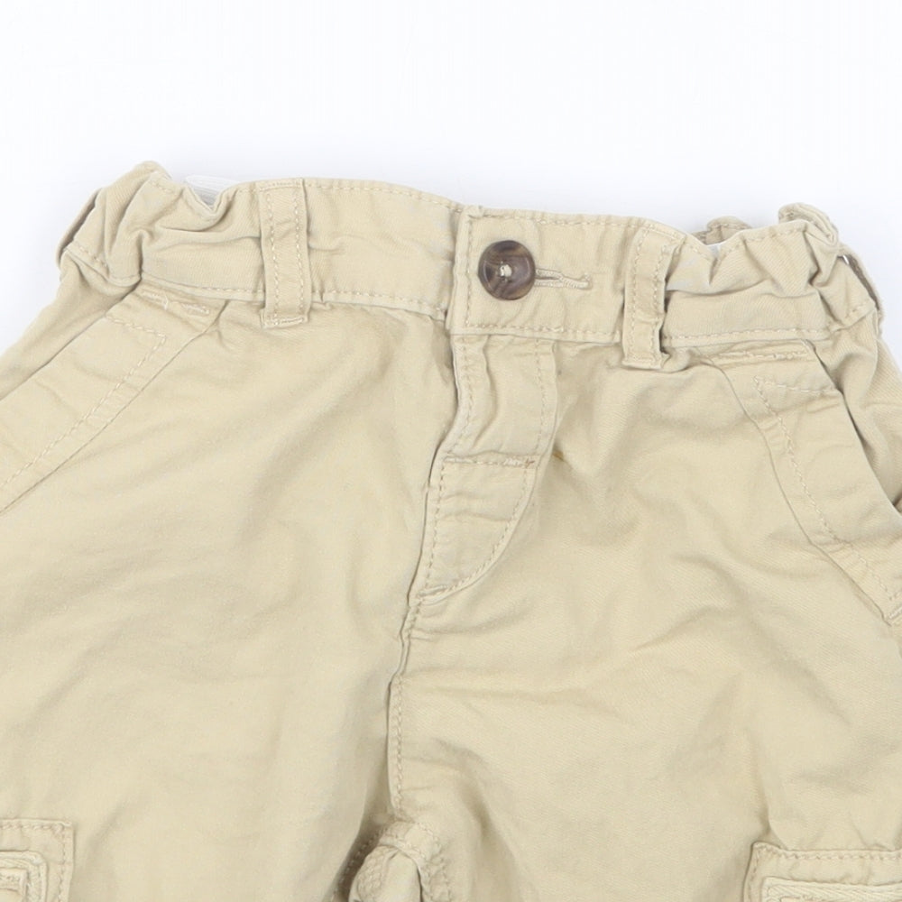Marks and Spencer Boys Beige   Cargo Shorts Size 4-5 Years