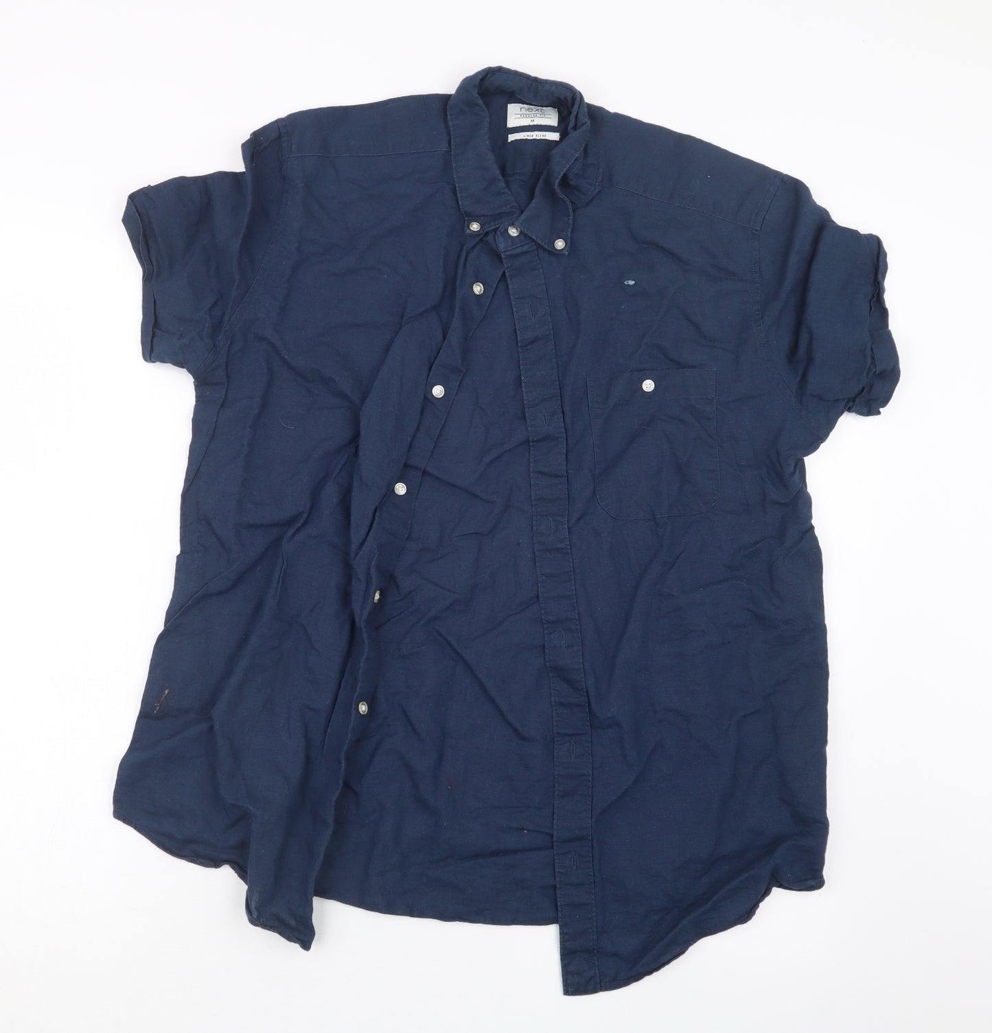 NEXT Mens Blue    Button-Up Size M