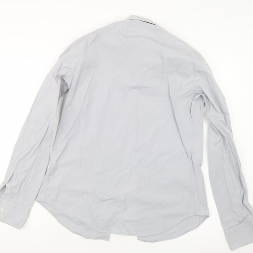 Zara Mens Grey    Button-Up Size L