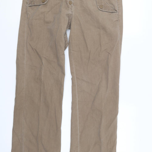 French Connection Womens Brown   Trousers  Size 10 L30 in