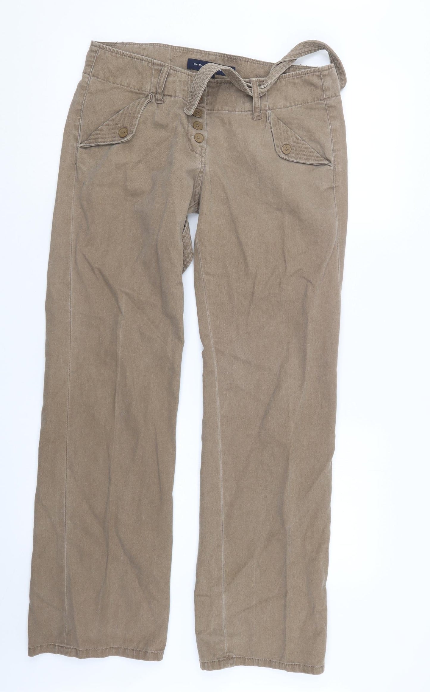 French Connection Womens Brown   Trousers  Size 10 L30 in