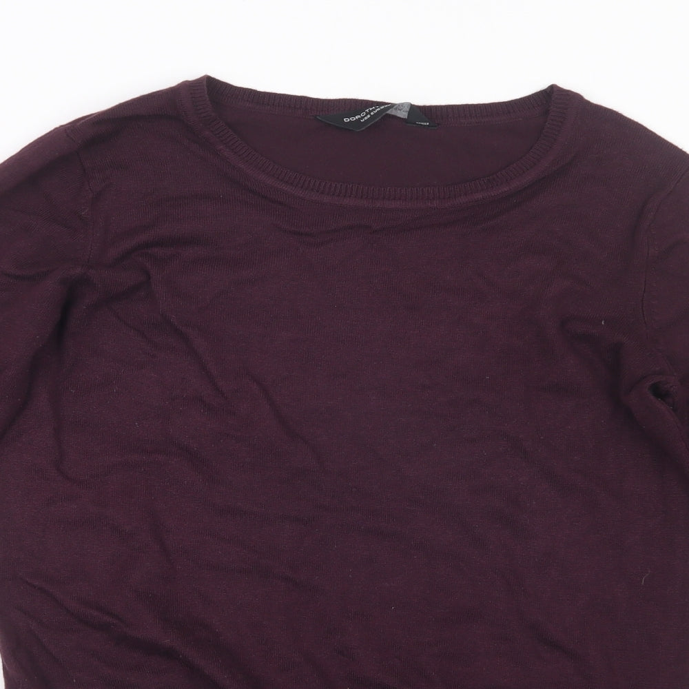 Dorothy Perkins Womens Purple   Pullover Jumper Size 10