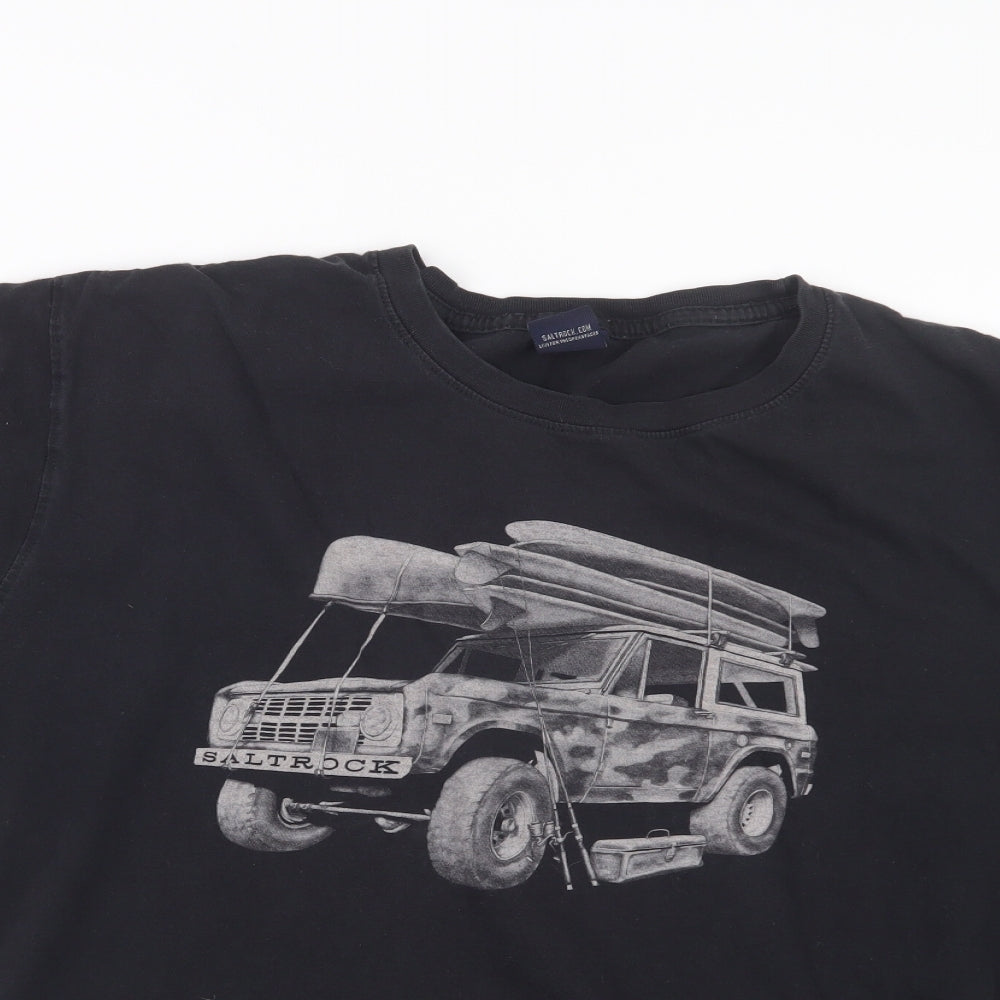 Saltrock Mens Black    T-Shirt Size L