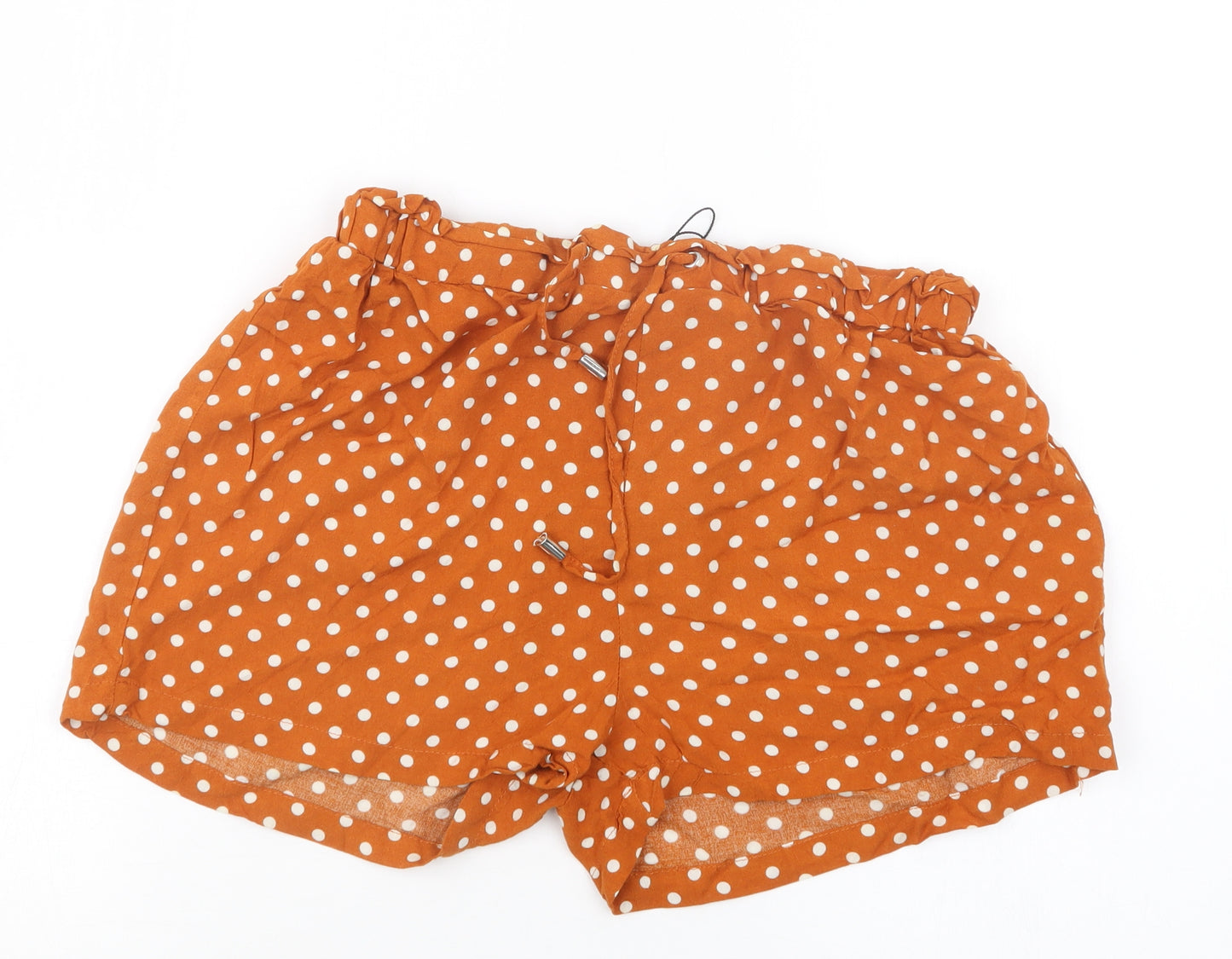 Primark Womens Brown Polka Dot  Hot Pants Shorts Size 12