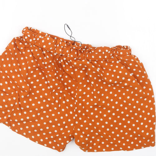 Primark Womens Brown Polka Dot  Hot Pants Shorts Size 12