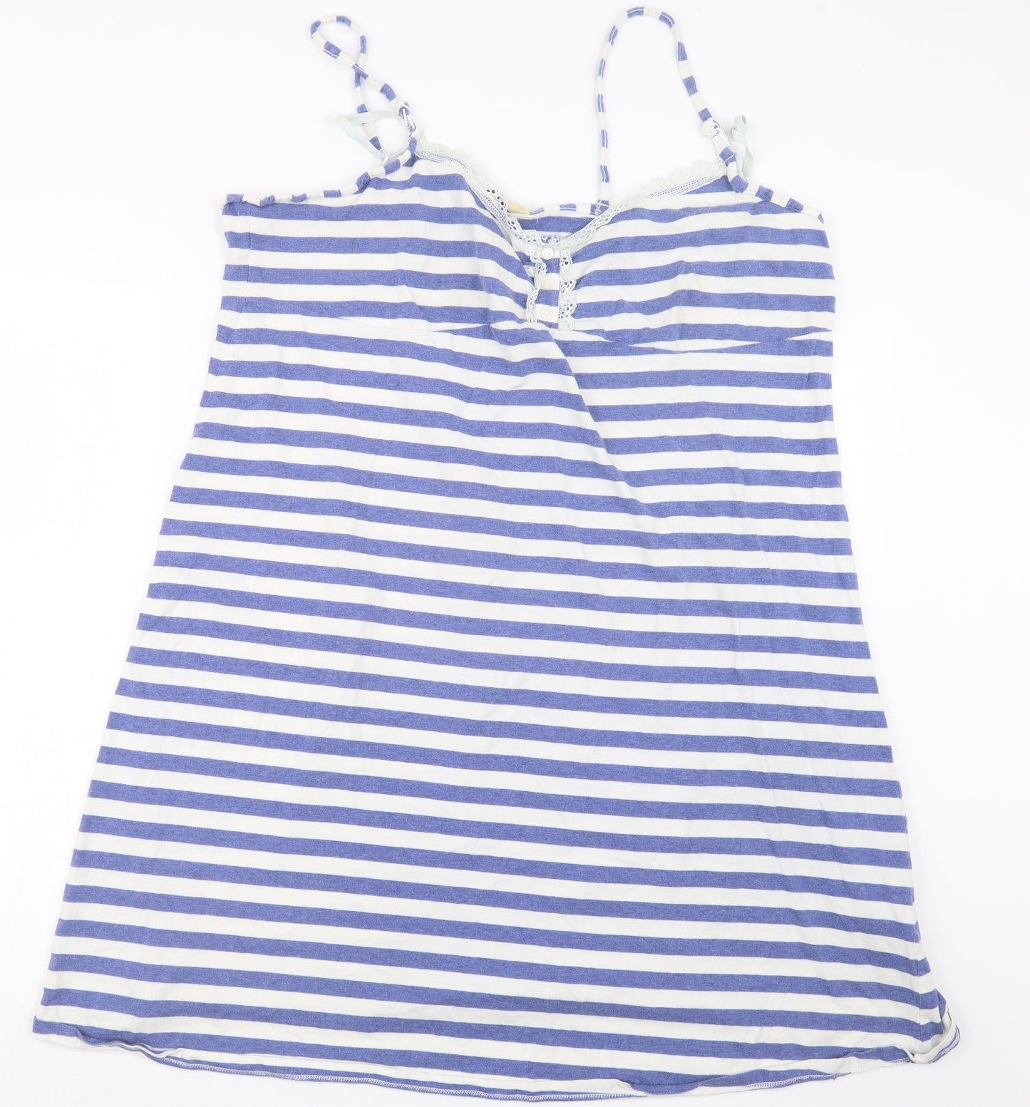 Blooming Marvellous Womens Blue Striped  Basic Tank Size XL