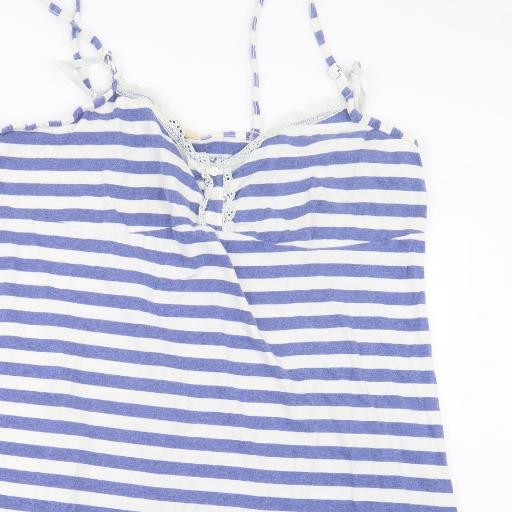 Blooming Marvellous Womens Blue Striped  Basic Tank Size XL