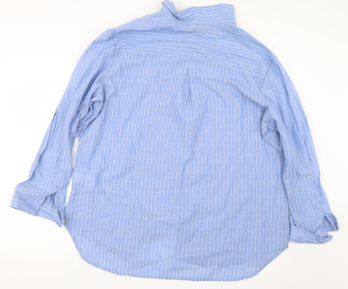 Primark Womens Blue Striped  Basic Button-Up Size 20