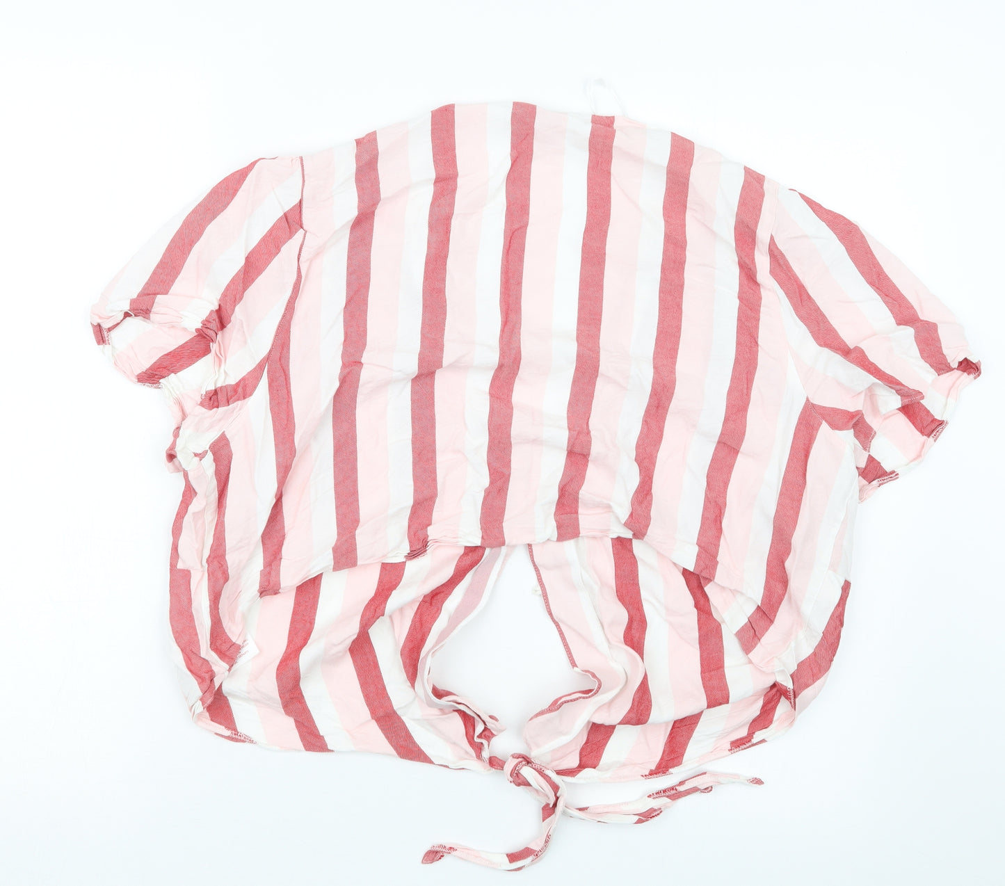 Debenhams Womens Pink Striped  Basic Button-Up Size 18