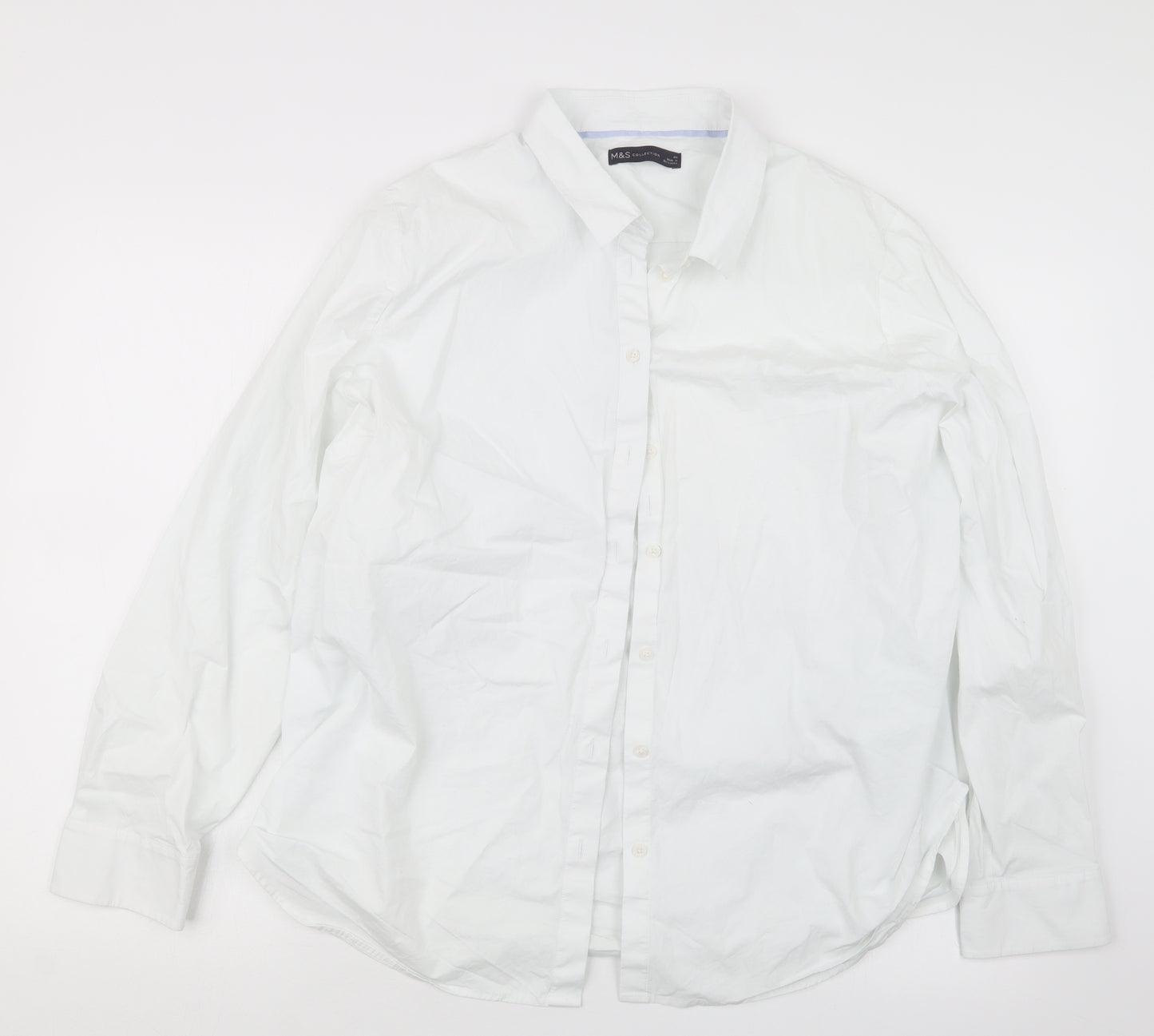 marks Womens White   Basic Button-Up Size 20