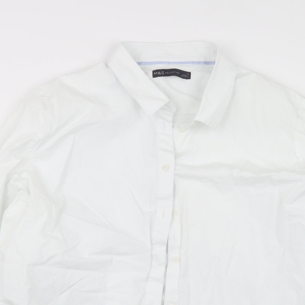 marks Womens White   Basic Button-Up Size 20