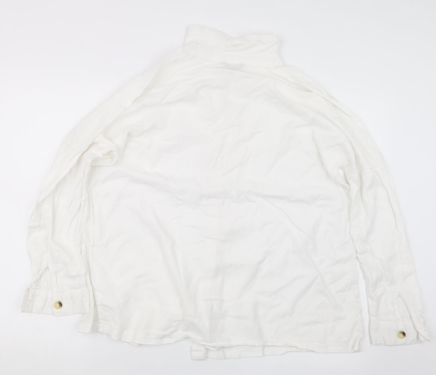 George Womens White   Basic Button-Up Size 16