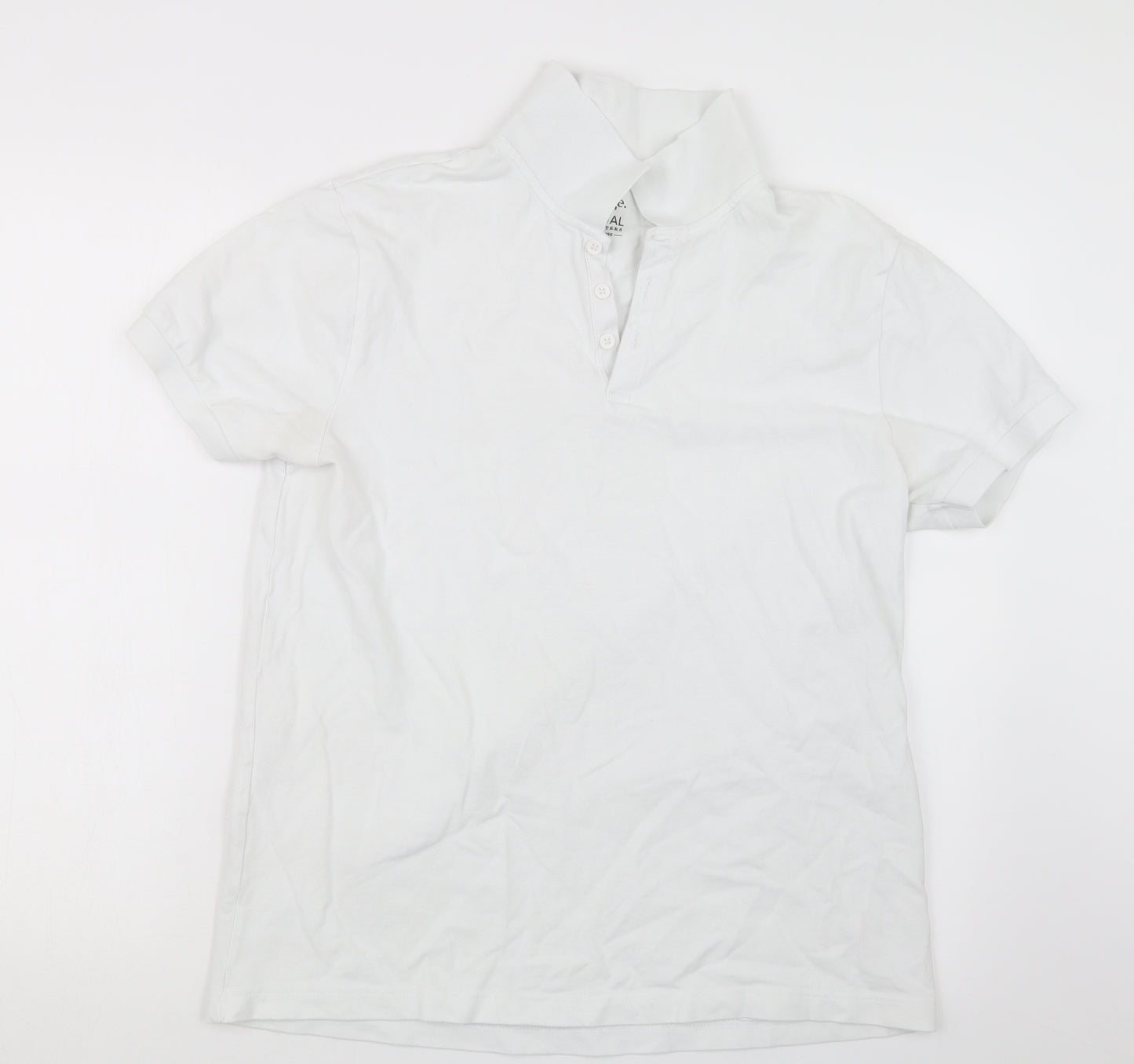 George Mens White    Polo Size L