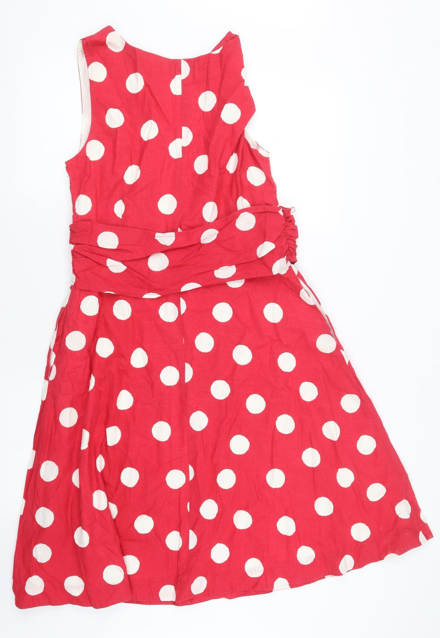 Boden Womens Pink Polka Dot  A-Line  Size 14