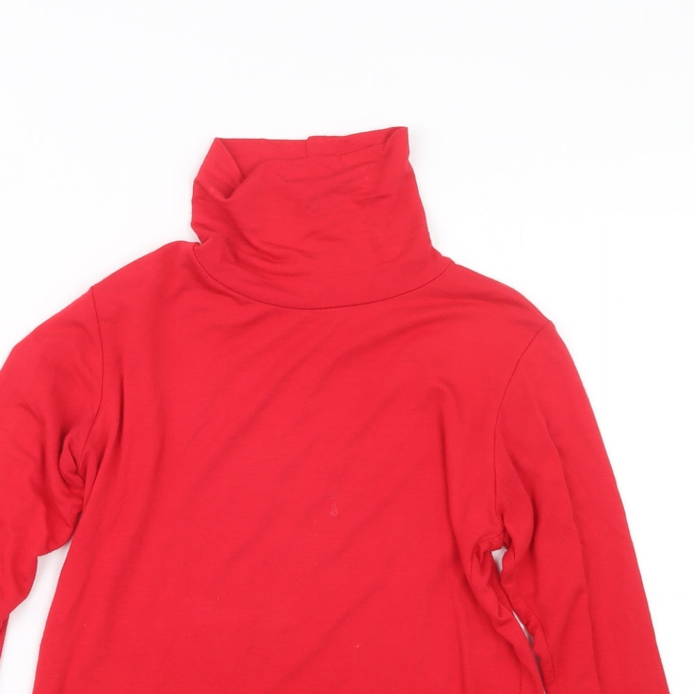 Panzy Girls Red   Basic T-Shirt Size 9-10 Years