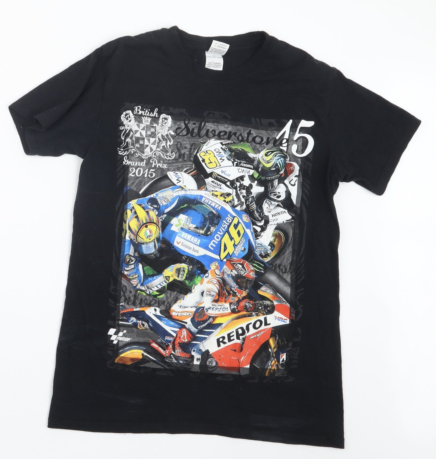 Gildan Mens Black    T-Shirt Size S