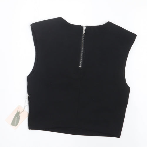 FOREVER 21 Womens Black   Cropped T-Shirt Size XS
