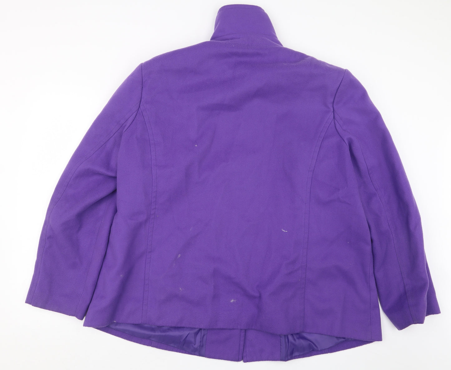 Damart Womens Purple   Pea Coat Coat Size 26