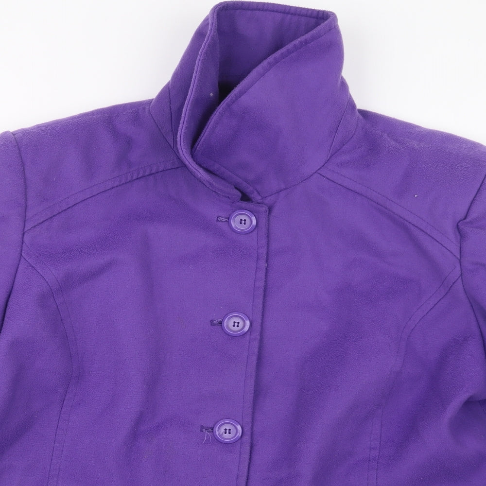 Damart Womens Purple   Pea Coat Coat Size 26