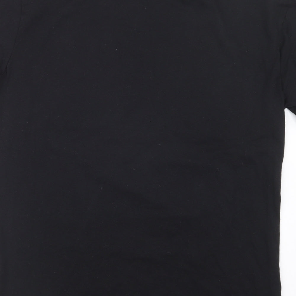 COLLUSION Mens Black    T-Shirt Size S