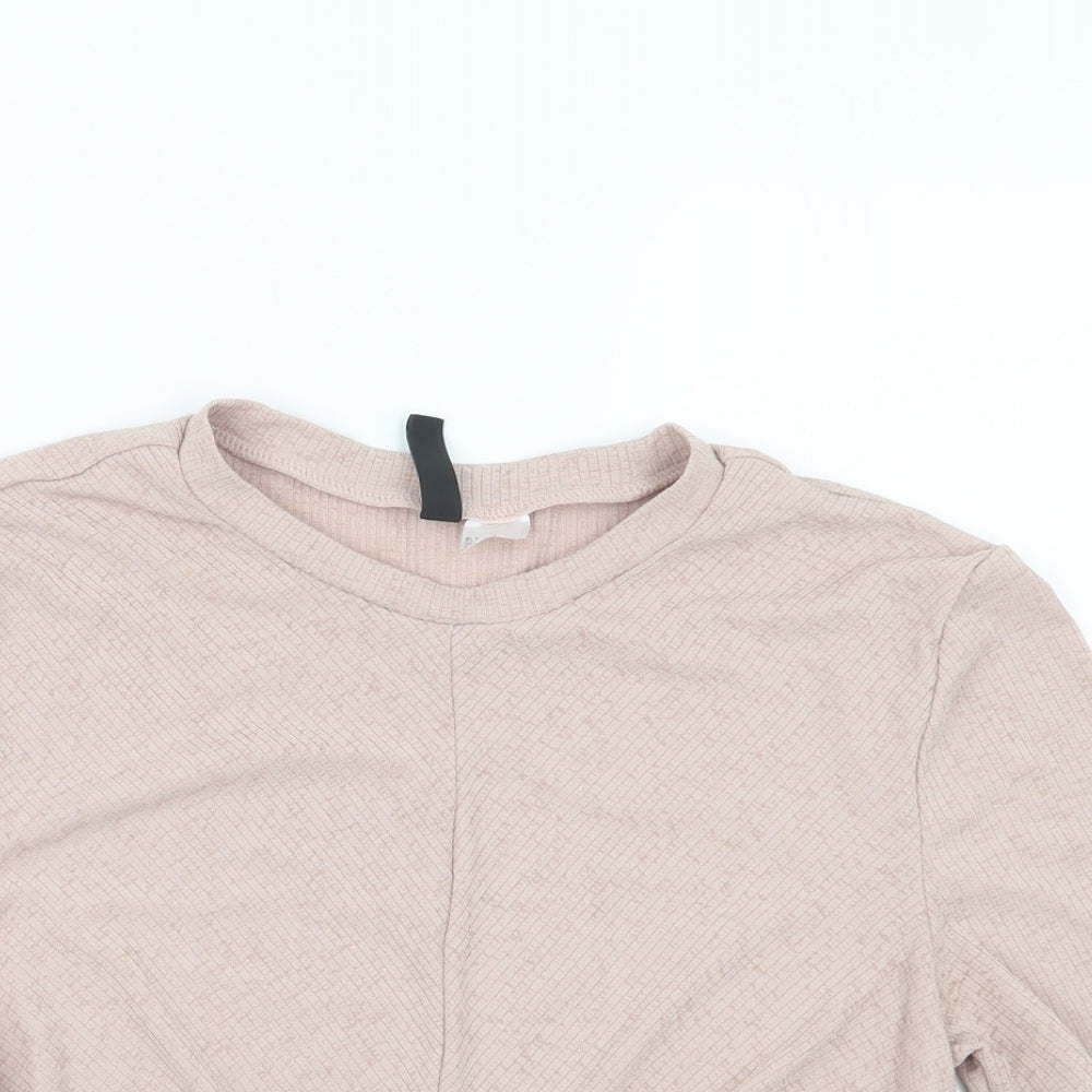 Divided by H&M Womens Pink   Cropped T-Shirt Size S