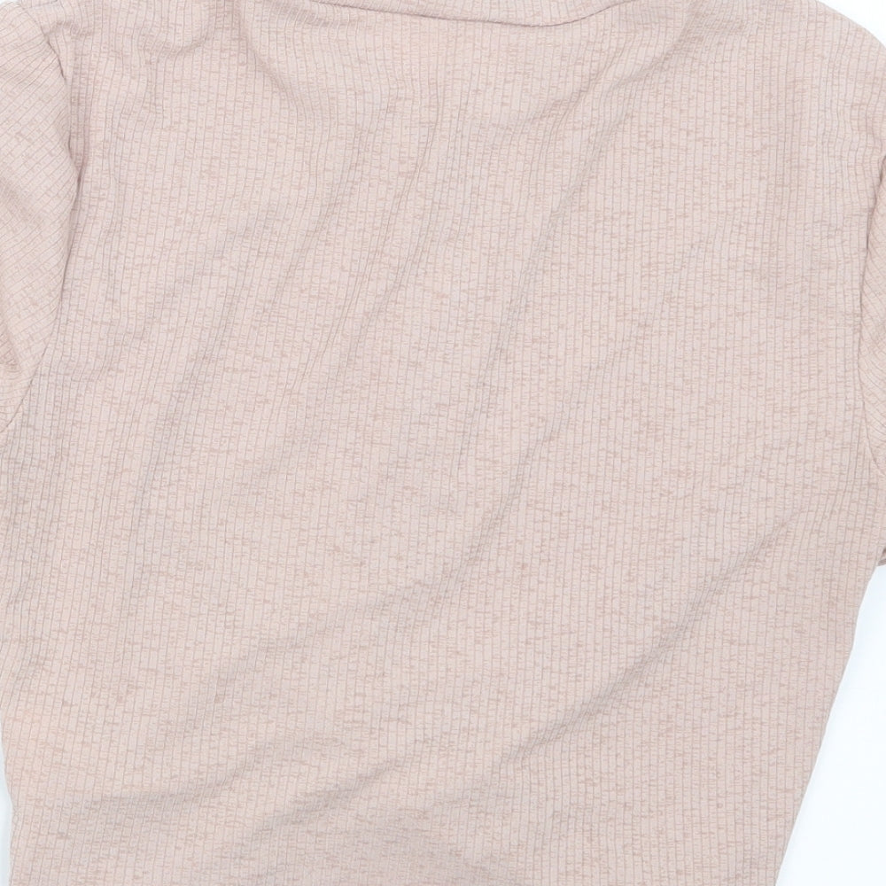 Divided by H&M Womens Pink   Cropped T-Shirt Size S