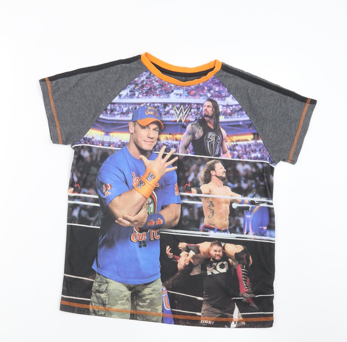 George Boys Grey Geometric   Pyjama Set Size 10-11 Years  - WWE