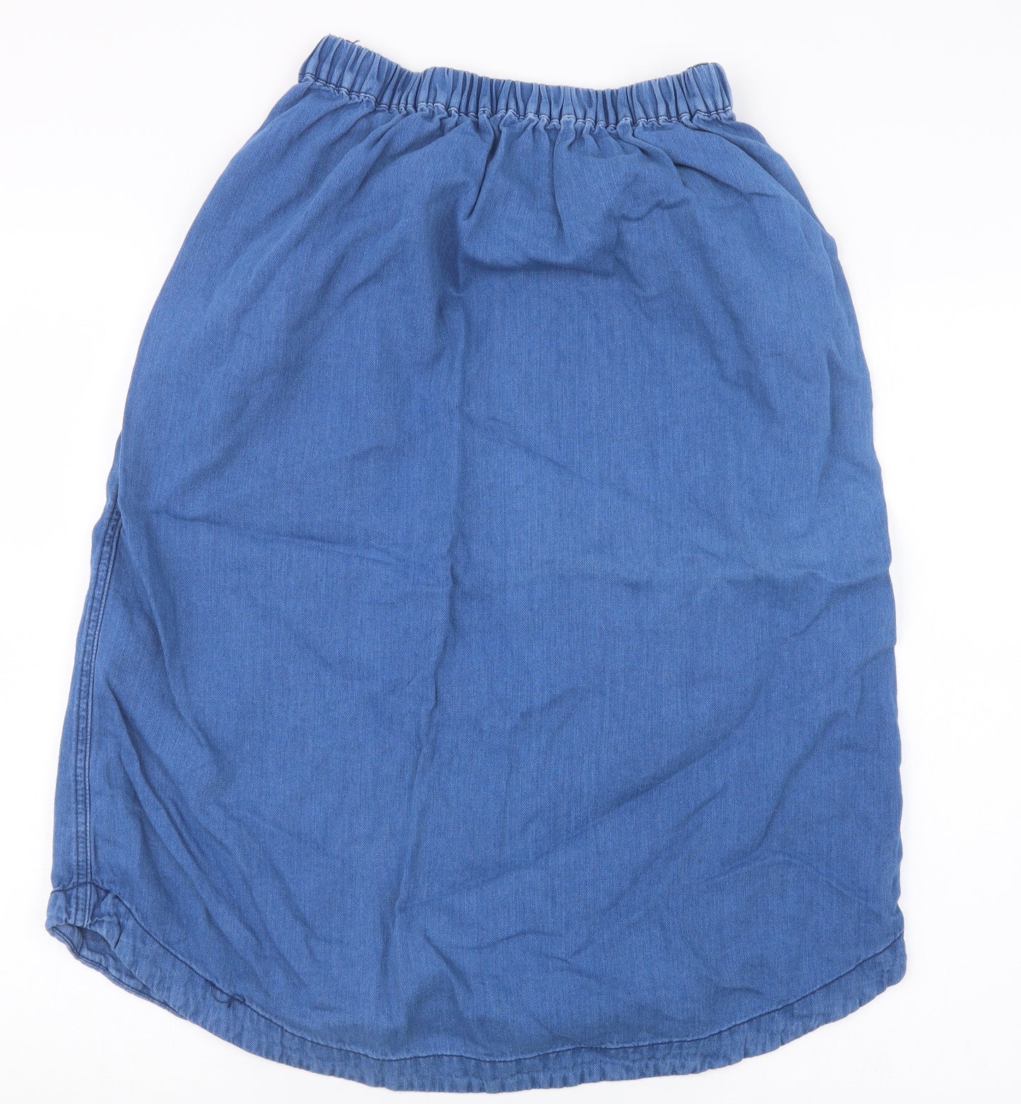 Very Womens Blue  Denim A-Line Skirt Size 8