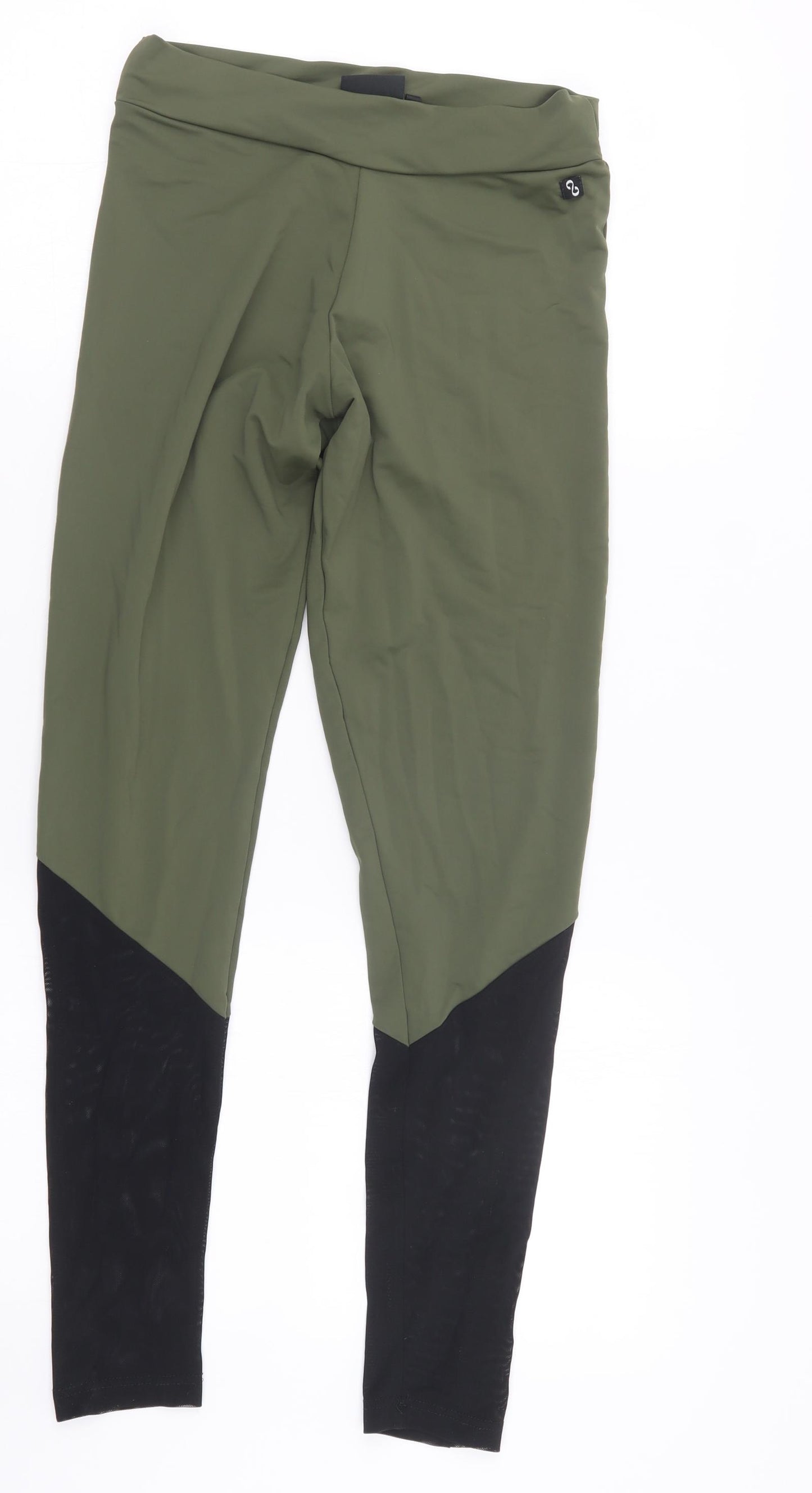 Flow Motion Womens Green   Capri Leggings Size S L26 in