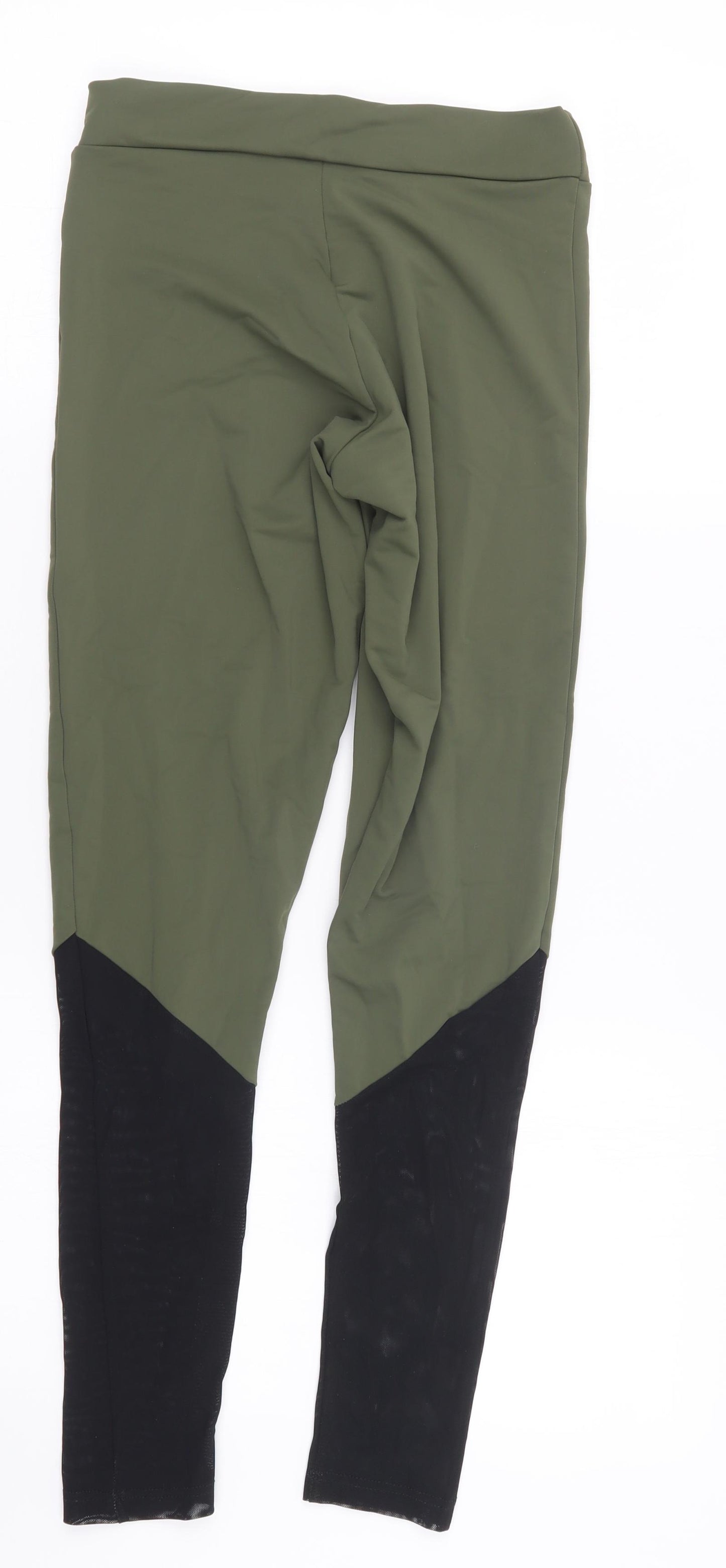 Flow Motion Womens Green   Capri Leggings Size S L26 in
