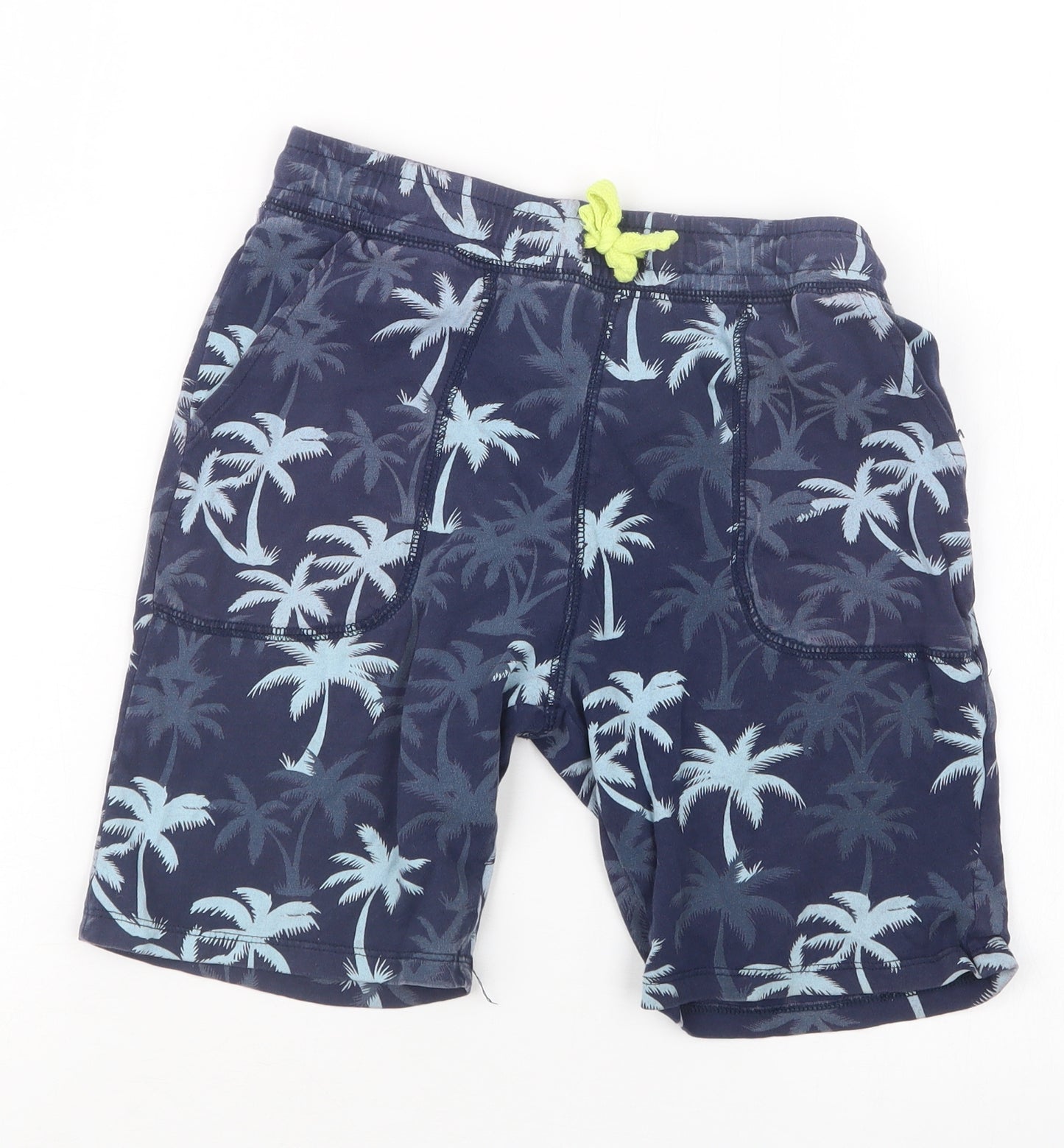 H&M Boys Blue Geometric  Sweat Shorts Size 9 Years