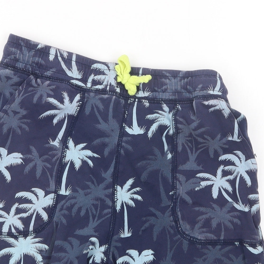 H&M Boys Blue Geometric  Sweat Shorts Size 9 Years