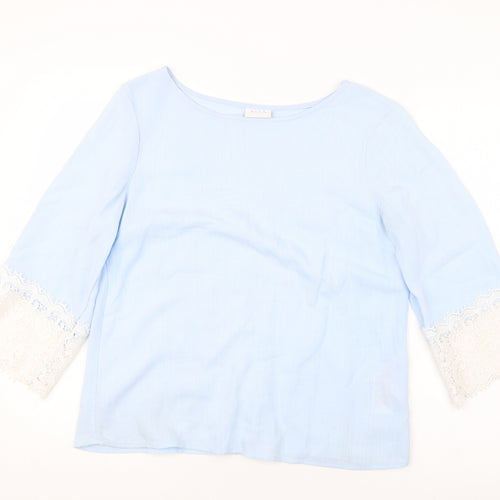 VILA Womens Blue   Basic Blouse Size M