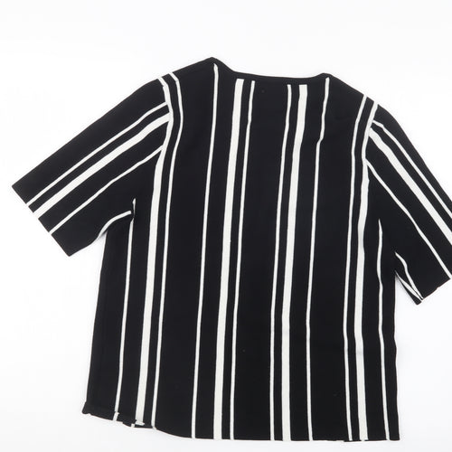 Dorothy Perkins Womens Black Striped  Pullover Jumper Size 12