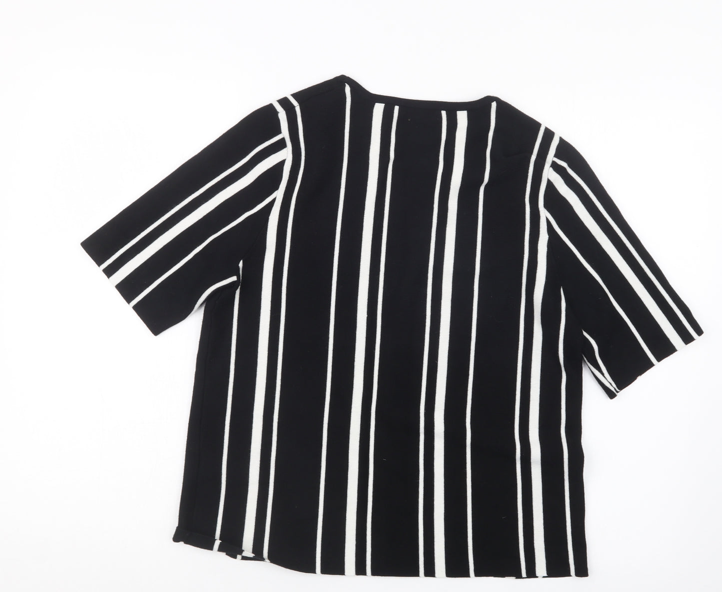 Dorothy Perkins Womens Black Striped  Pullover Jumper Size 12