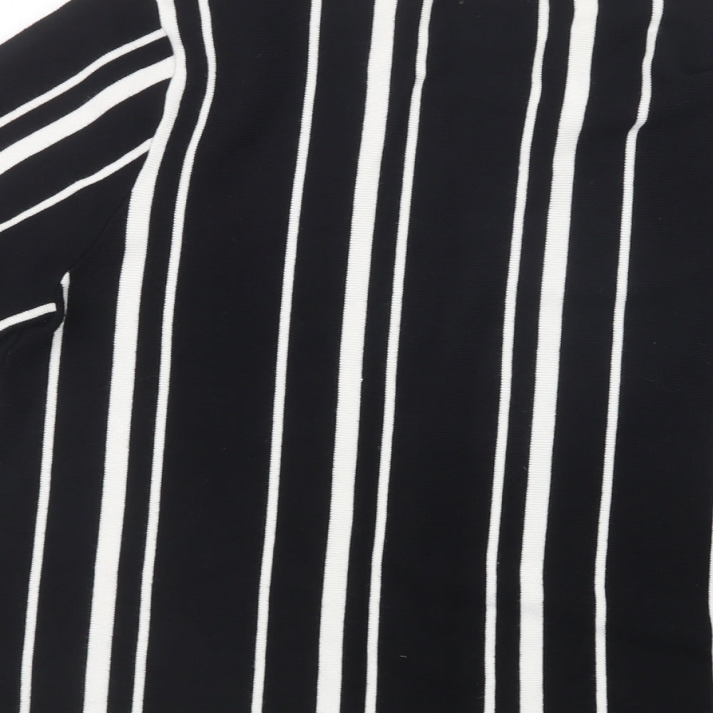 Dorothy Perkins Womens Black Striped  Pullover Jumper Size 12